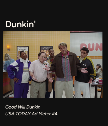 Dunkin Donuts 2026 Superbowl Ad
