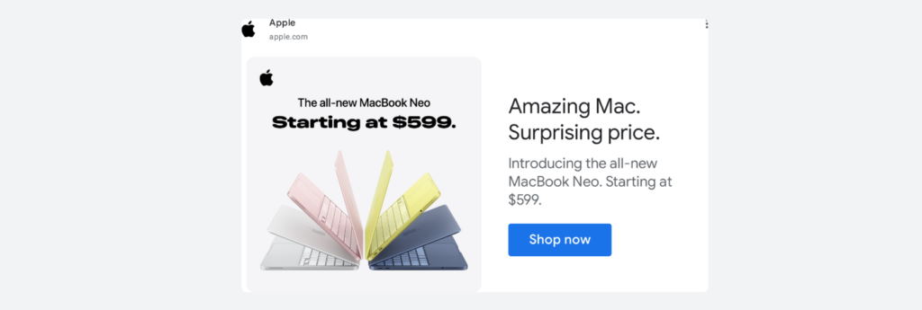 Apple banner example