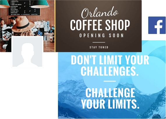 Facebook posts and covers